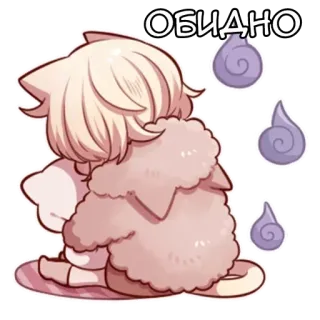 🌟 ОБИДНО sedih, kucing, menangis, anime, kartun, kesal telegram sticker
