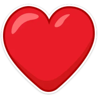 ❤️ ハート, 愛, 赤, ステッカー, バレンタイン, ロマンス telegram sticker