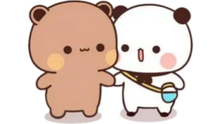🫖 osos, lindo, dibujos animados, animales, amistad telegram sticker
