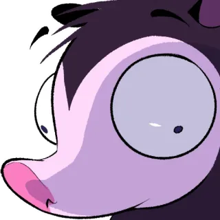 😳 opossum, cartoon, animal, cute, funny whatsapp sticker