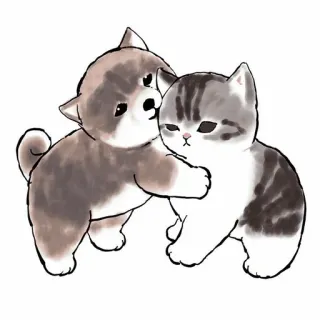 🥞 cat, dog, animals, kitten, puppy, cute, cartoon telegram sticker