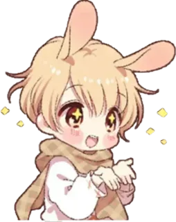 🤩 Anime, Coniglio, Kawaii, Carino, Sticker telegram sticker