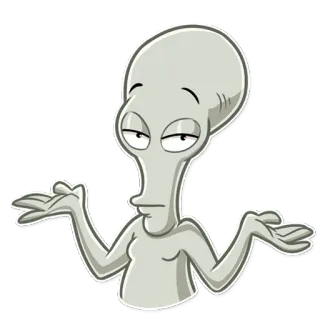 🤷‍♀ Roger American Dad! roger, american dad, người ngoài hành tinh, phim hoạt hình, hài telegram sticker