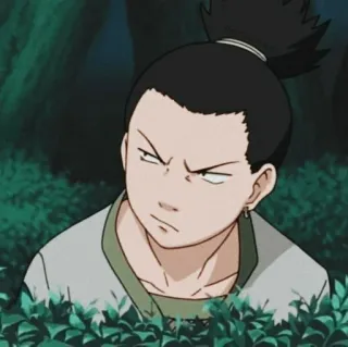 🎼 Shikamaru Nara Naruto Anime, Dibujos animados, Shikamaru, Naruto, Personaje, Ninja whatsapp sticker