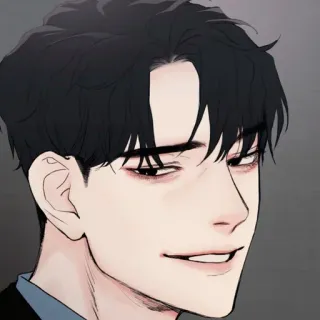 🧋 man, portrait, anime, character, illustration telegram sticker