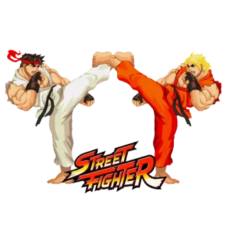 ️ Ryu, Ken Street Fighter STREET FIGHTER street fighter, videospiel, kampfspiel, ryu, ken telegram sticker