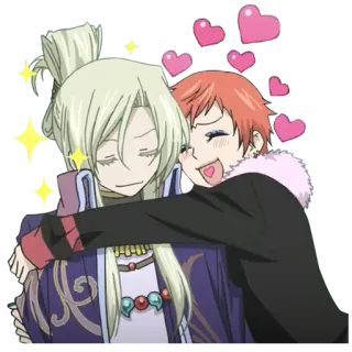 😍 Anime, Romance, Affetto, Amici, Kawaii telegram sticker