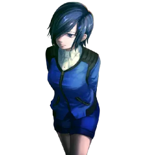 😌 Touka Kirishima Tokyo Ghoul Anime, Charakter, Touka Kirishima, Tokyo Ghoul telegram sticker