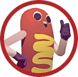 🍴 cachorro quente, desenho animado, comida, adesivo, salsicha telegram sticker