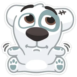 🤷‍♂️ perro, dibujos animados, animal, lindo, pegatina telegram sticker