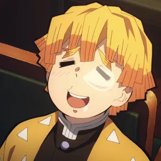🔥 Zenitsu Agatsuma Demon Slayer Anime, Manga, Demon Slayer, Zenitsu, Drôle telegram sticker