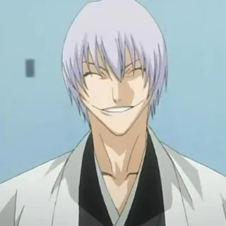 🐍 Gin Ichimaru Bleach Anime, Bleach, Gin Ichimaru, Charakter, Lächeln telegram sticker