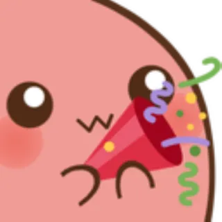 📌 вечеринка, праздник, конфетти, каваи, эмодзи, милый telegram sticker