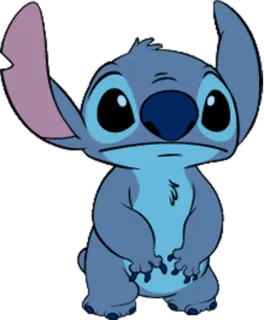😥 Stitch การ์ตูน, มนุษย์ต่างดาว, สีฟ้า, ดิสนีย์, สติทช์, ลีโล่ แอนด์ สติทช์ telegram sticker