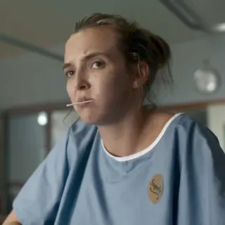 🌙 Superbly Frau, Krankenhauskittel, Lutscher, herausragend, Fernsehsendung, Film telegram sticker