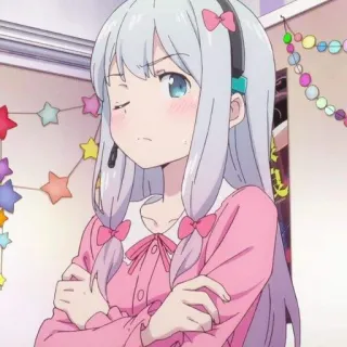 😉 Sagiri Izumi Eromanga Sensei anime, girl, cute, kawaii, sagiri, eromanga sensei telegram sticker