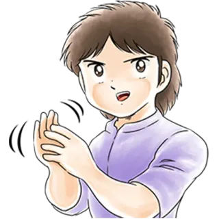 👏 Cartone animato, Anime, Personaggio, Applausi, Sorriso telegram sticker