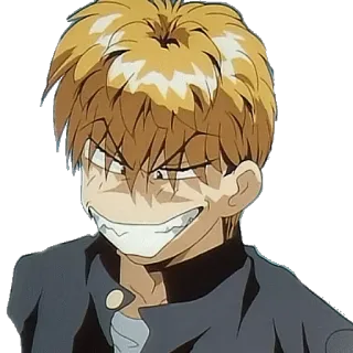 😁 Anime, Manga, Charakter, Wütend, Cartoon, Illustration whatsapp sticker