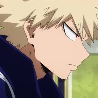💥 Katsuki Bakugo My Hero Academia Anime, Karakter, Katsuki Bakugo, My Hero Academia, Manga, Kartun whatsapp sticker