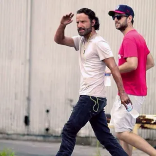 👋 Rick Grimes The Walking Dead Rick Grimes, The Walking Dead, Andrew Lincoln, walking telegram sticker