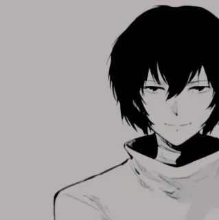 🌟 Osamu Dazai Bungou Stray Dogs Anime, Osamu Dazai, Bungou Stray Dogs, Manga, Postać, Fikcja telegram sticker