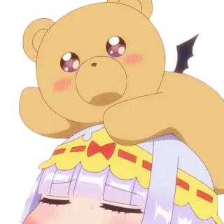 🐻 Kanna Kamui Miss Kobayashi's Dragon Maid Anime, Naga, Imut, Kawaii, Kanna Kamui, Miss Kobayashi's Dragon Maid whatsapp sticker