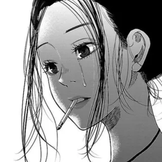 🚬 Anime, Zigarette, Weinend, Manga, Traurig, Rauchen telegram sticker
