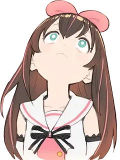 🙄 Kizuna AI Anime, Youtuber virtual, Kawaii, Personagem, Ilustração telegram sticker