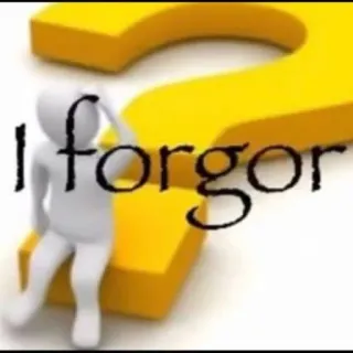😫 I forgor telegram sticker