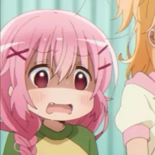 🌸 Anime, Cartone animato, Ragazza, Carina, Scioccata telegram sticker