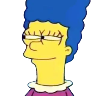 😏 Marge Simpson The Simpsons Marge Simpson, The Simpsons, cartoon, character, funny, tv show telegram sticker