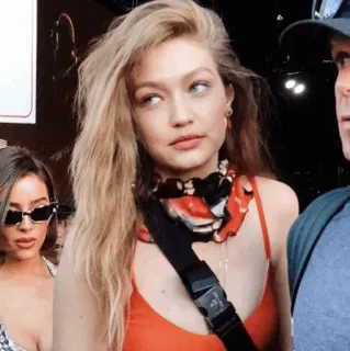 🎗 Gigi Hadid Modella, Celebrità, Moda, Donna, Ritratto telegram sticker