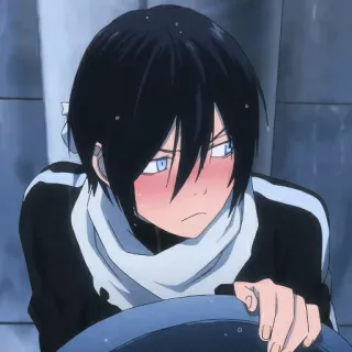 😚 Yato Noragami anime, character, yato, noragami, god, illustration telegram sticker