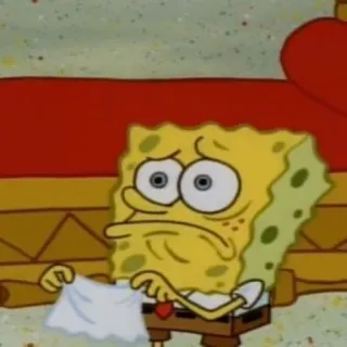 🌟 Spongebob Squarepants spongebob, huilen, verdrietig, cartoon, personage, nickelodeon telegram sticker