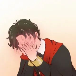 ❤️ anime, crying, blushing, upset, emotions, illustration telegram sticker