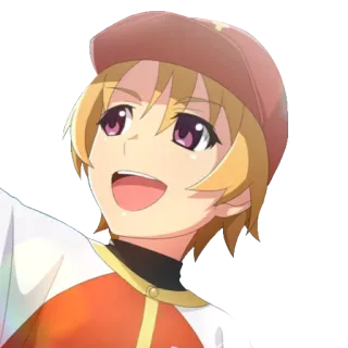 🦋 Anime, Chico, Personaje, Sombrero whatsapp sticker