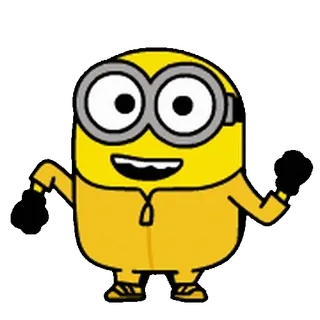 🍋 Minion Minion, Cartoon, Gelb, Figur, animiert telegram sticker