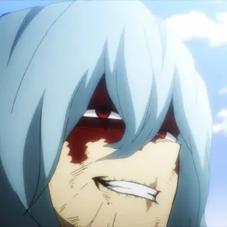 😈 Tomura Shigaraki My Hero Academia アニメ, ヴィラン, 血, MHA, 僕のヒーローアカデミア telegram sticker