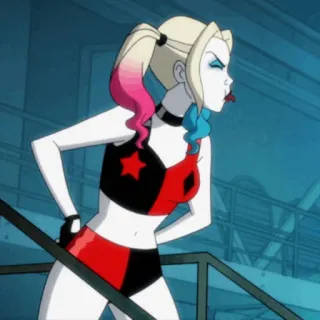 🎪 Harley Quinn 할리 퀸, dc 코믹스, 악당, 만화, 캐릭터 telegram sticker