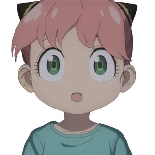 😯 Anya Forger Spy x Family anya forger, spy x family, anime, stiker, imut, gadis whatsapp sticker