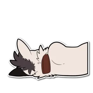 💤 animal, dog, sleepy, cute, tired telegram sticker