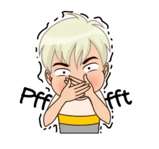 😶 Cartoon, Anime, Personage, Sticker, Jongen, Emotie whatsapp sticker