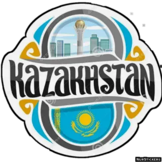 🇰🇿 KAZAKHSTAN Kasachstan, Land, Stadt, Asien telegram sticker