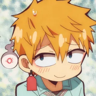 🔱 Minamoto Kou Toilet-bound Hanako-kun Anime, Mangá, Personagem, Desenho animado, Fofo telegram sticker