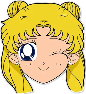 😉 Sailor Moon sailor moon, anime, manga, kawaii, usagi tsukino, magical girl whatsapp sticker