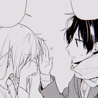 🖤 Anime, Manga, Paar, Traurig, Trost telegram sticker