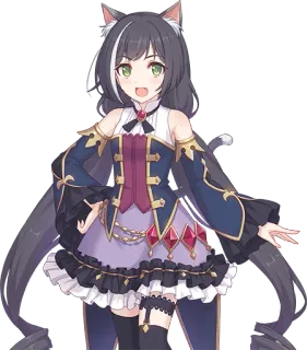 😳 anime, catgirl, cute, kawaii, manga telegram sticker