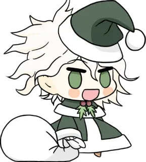 😊 weihnachten, weihnachtsmann, figur, niedlich, festlich, urlaub, chibi, fanart whatsapp sticker