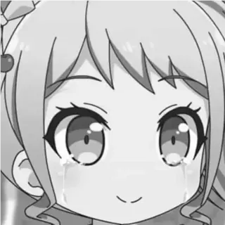 😭 Anime, Fille, Mignon, Pleurs, Dessin animé, Manga, Kawaii whatsapp sticker