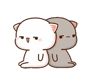 😒 carino, animali, gatti, cartoni animati, amore, kawaii telegram sticker